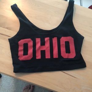 Ohio state crop top